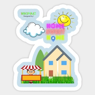 Home Sweet Home Designed by I Sticker